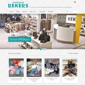 Schuhhaus Rekers Webseite